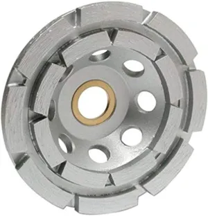 MK Diamond 155445 304SG-2 4-Inch Double Row Premium Cup Wheel, 7/8-5/8-Inch Arbor