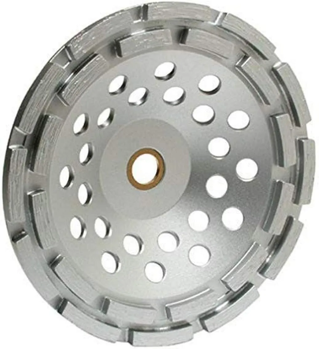 MK Diamond 155447 304SG-2 7-Inch Double Row Premium Cup Wheel, 7/8-5/8-Inch Arbor