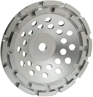 MK Diamond 155687 304SG-2 7-Inch Double Row Premium Cup Wheel, 5/8-Inch-11 Nut
