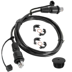 mooncar 6 Ft Marine Network Cable 010-10550-00 for Marine RJ45 Fit for Garmin Navigation Screen Devices with Split Connector and Waterproof Cap
