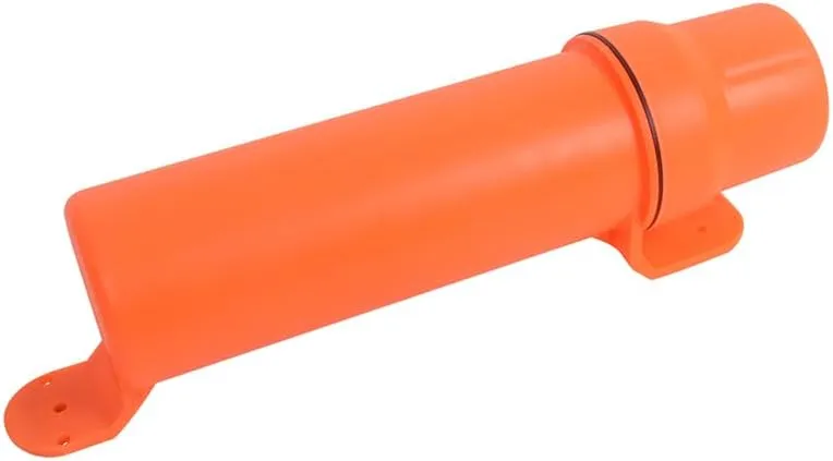 MOTO4U Motorcycle Off-Road Universal Waterproof Tool Tube Gloves Raincoat Storage Box Cap Holder Canisters Tool Repair Box Document Holder in Orange 80MM