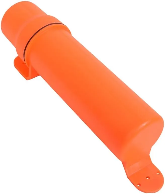 MOTO4U Motorcycle Off-Road Universal Waterproof Tool Tube Gloves Raincoat Storage Box Cap Holder Canisters Tool Repair Box Document Holder in Orange 80MM