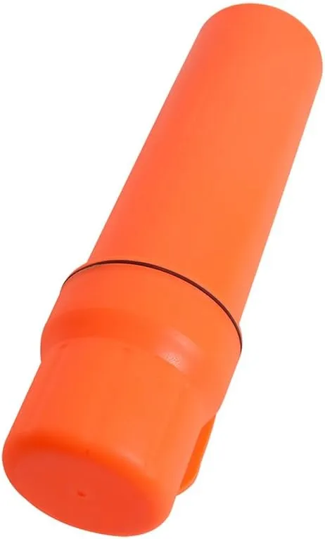 MOTO4U Motorcycle Off-Road Universal Waterproof Tool Tube Gloves Raincoat Storage Box Cap Holder Canisters Tool Repair Box Document Holder in Orange 80MM