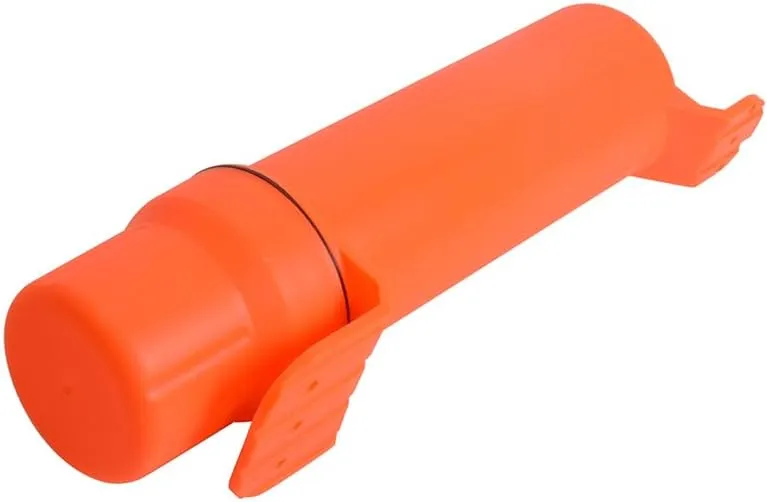 MOTO4U Motorcycle Off-Road Universal Waterproof Tool Tube Gloves Raincoat Storage Box Cap Holder Canisters Tool Repair Box Document Holder in Orange 80MM