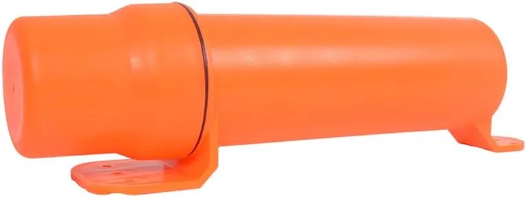 MOTO4U Motorcycle Off-Road Universal Waterproof Tool Tube Gloves Raincoat Storage Box Cap Holder Canisters Tool Repair Box Document Holder in Orange 80MM