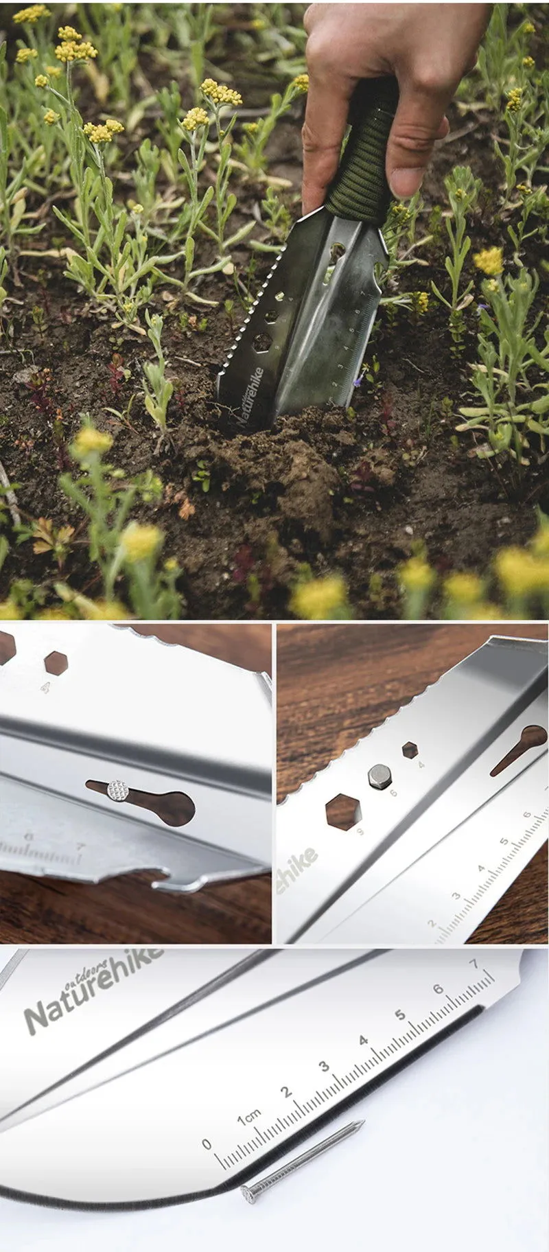Multi-functional Camping Shovel – Tactical Survival Tool for Outdoor, Hiking, and Emergency Use