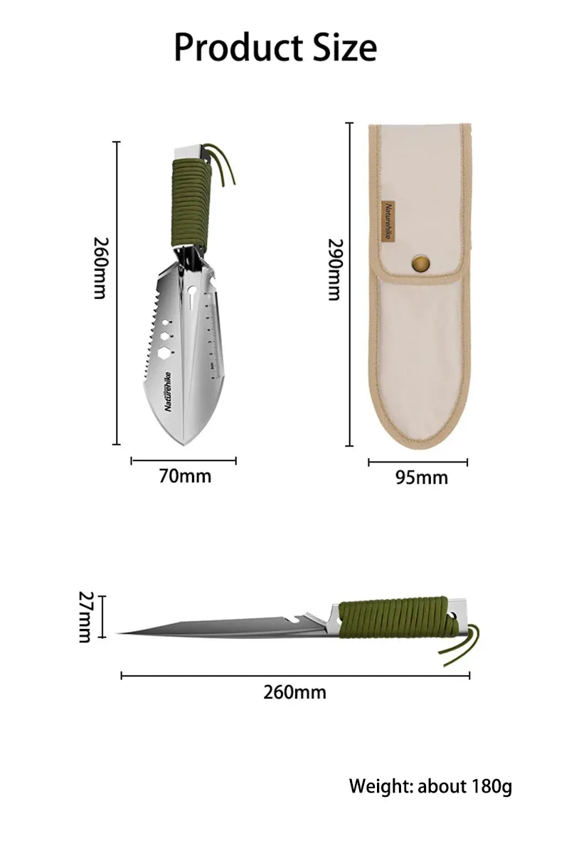 Multi-functional Camping Shovel – Tactical Survival Tool for Outdoor, Hiking, and Emergency Use
