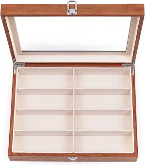 Multi Sunglasses Organizer for Women Men, Eyeglasses Eyewear Display Case,Jewelry Watch Organizer