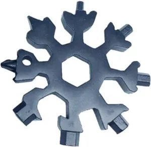 multi tool,Snowflake Multi Tool，Snowflake Multitool,Screwdriver Spanner,Snowflake Multitool Snow Keychain Tools Combination Stainless Steel Snow Shape Outdoor Portable Snowflake Multi-Tool W