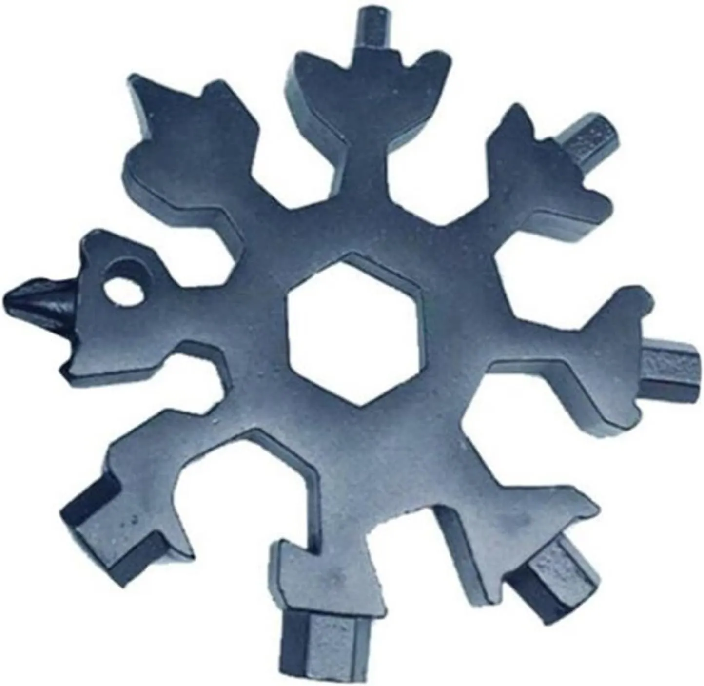 multi tool,Snowflake Multi Tool，Snowflake Multitool,Screwdriver Spanner,Snowflake Multitool Snow Keychain Tools Combination Stainless Steel Snow Shape Outdoor Portable Snowflake Multi-Tool W