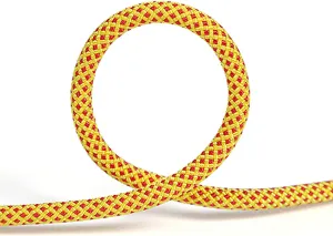 Multifunctional Outdoor 6mm Auxiliary Rope Grabbing Rope Binding Rope, The Tension is 500KG (Yellow Clip Red)(Size:10M)