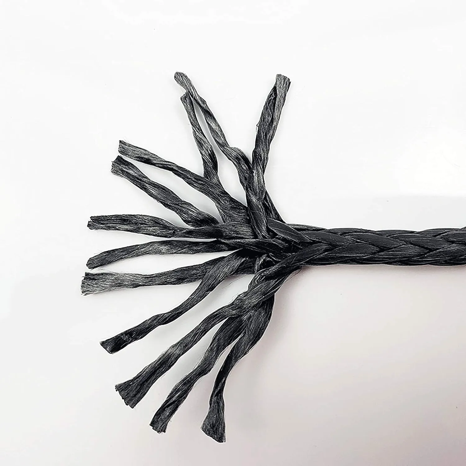 Multifunctional Ultra-high Molecular Polyethylene Protective Rope for High-Altitude Acrobatic Performances, Cargo Binding Rope, Bearing 6000KG (Black)(Size:50M)