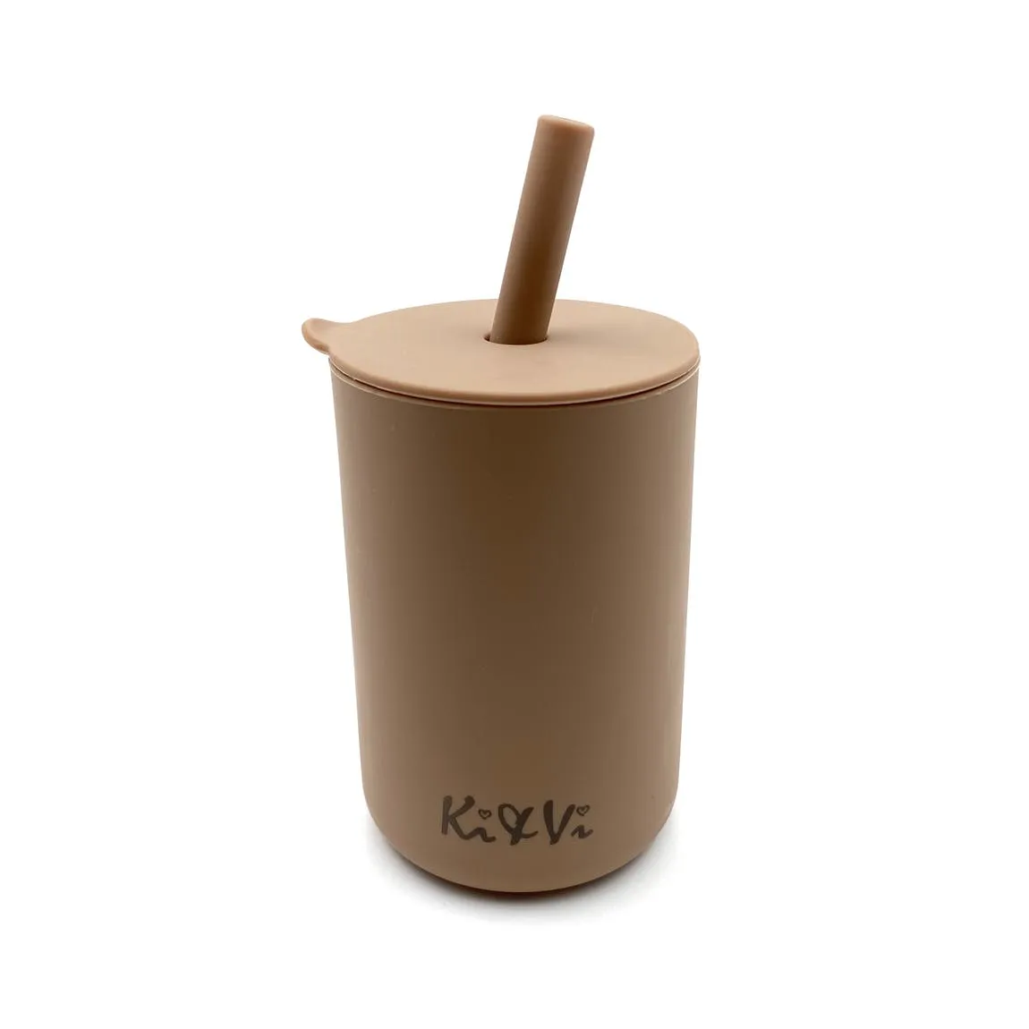 My First Cup & Straw in Taupe & Spice Pumpkin