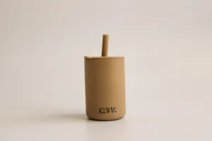 My First Cup & Straw in Taupe & Spice Pumpkin