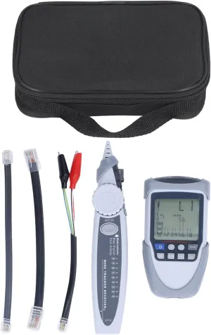 Network Cable Tester Digital Analog Multifunction POE Wire Tracker Line Finder with Bag for Network Installation Maintenance