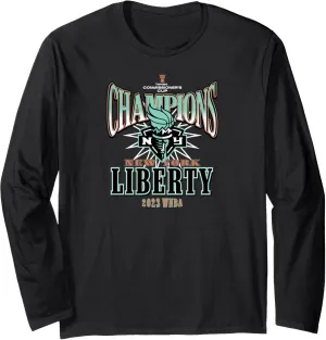 New York Liberty Commissioner's Cup Champions Leaderboard Long Sleeve T-Shirt