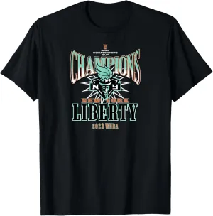 New York Liberty Commissioner's Cup Champions Leaderboard T-Shirt
