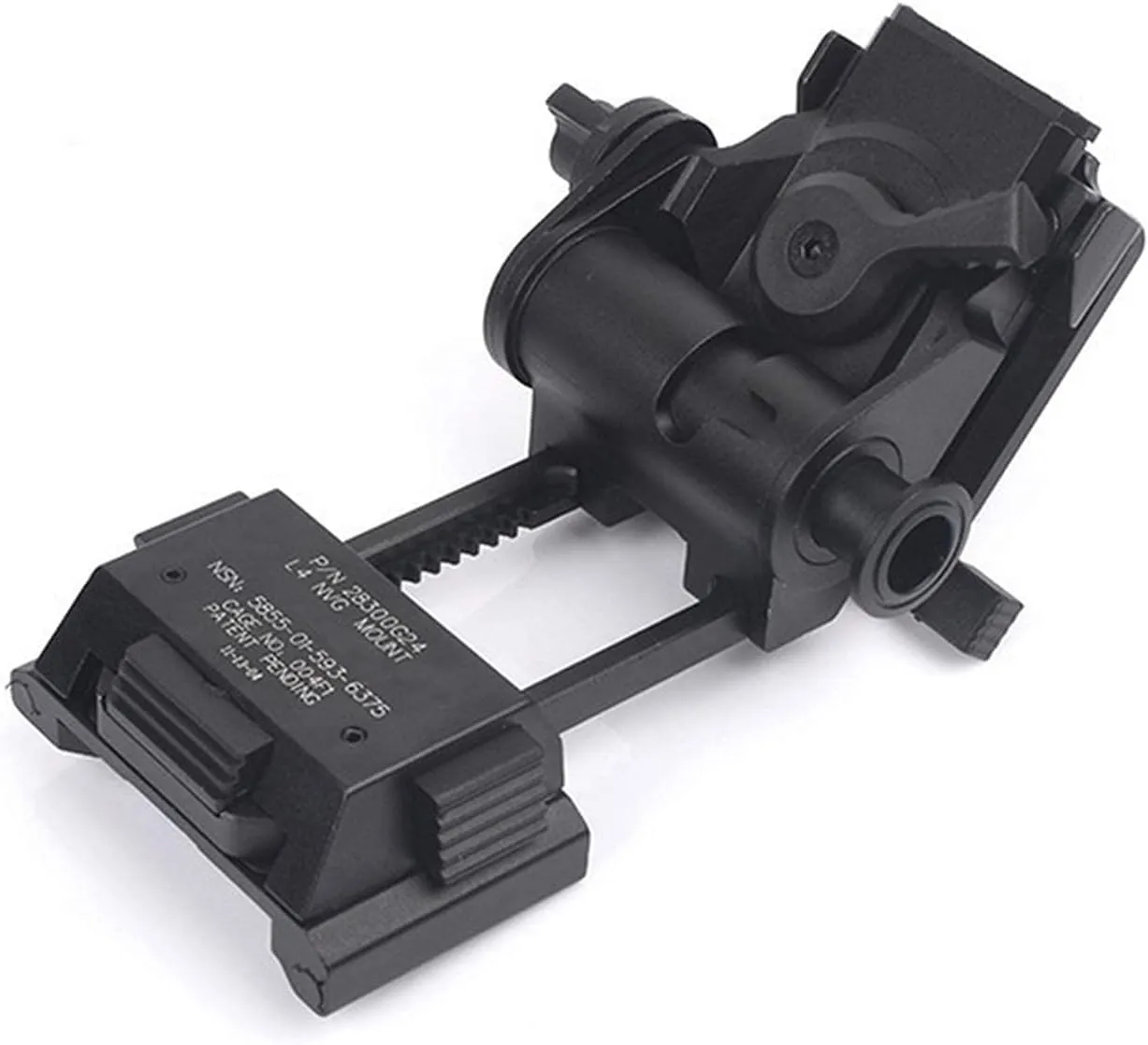 Night Vision Googgles NVG Mount L4G24,Black Metal Helmet Mount CNC PVS 15/18,Rhino Mount Full Metal Tactical Helmet Mount