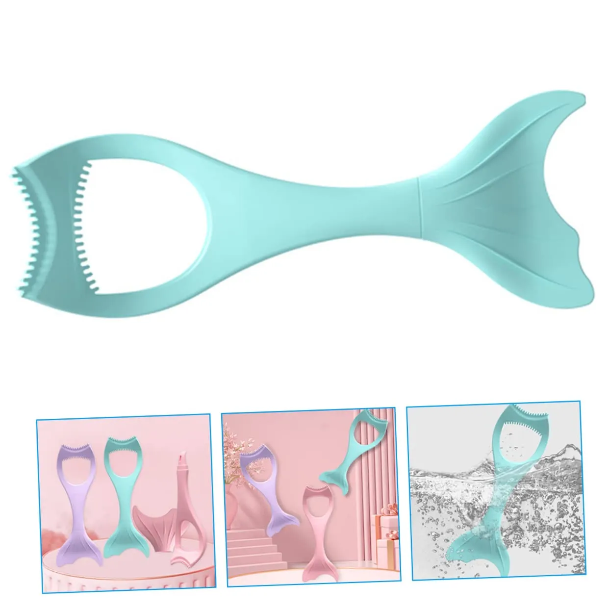 NOLITOY Professional Eyeliner Aid Tool Silicone Eyeliner Applicator Eye Shadow Brush Multi-function