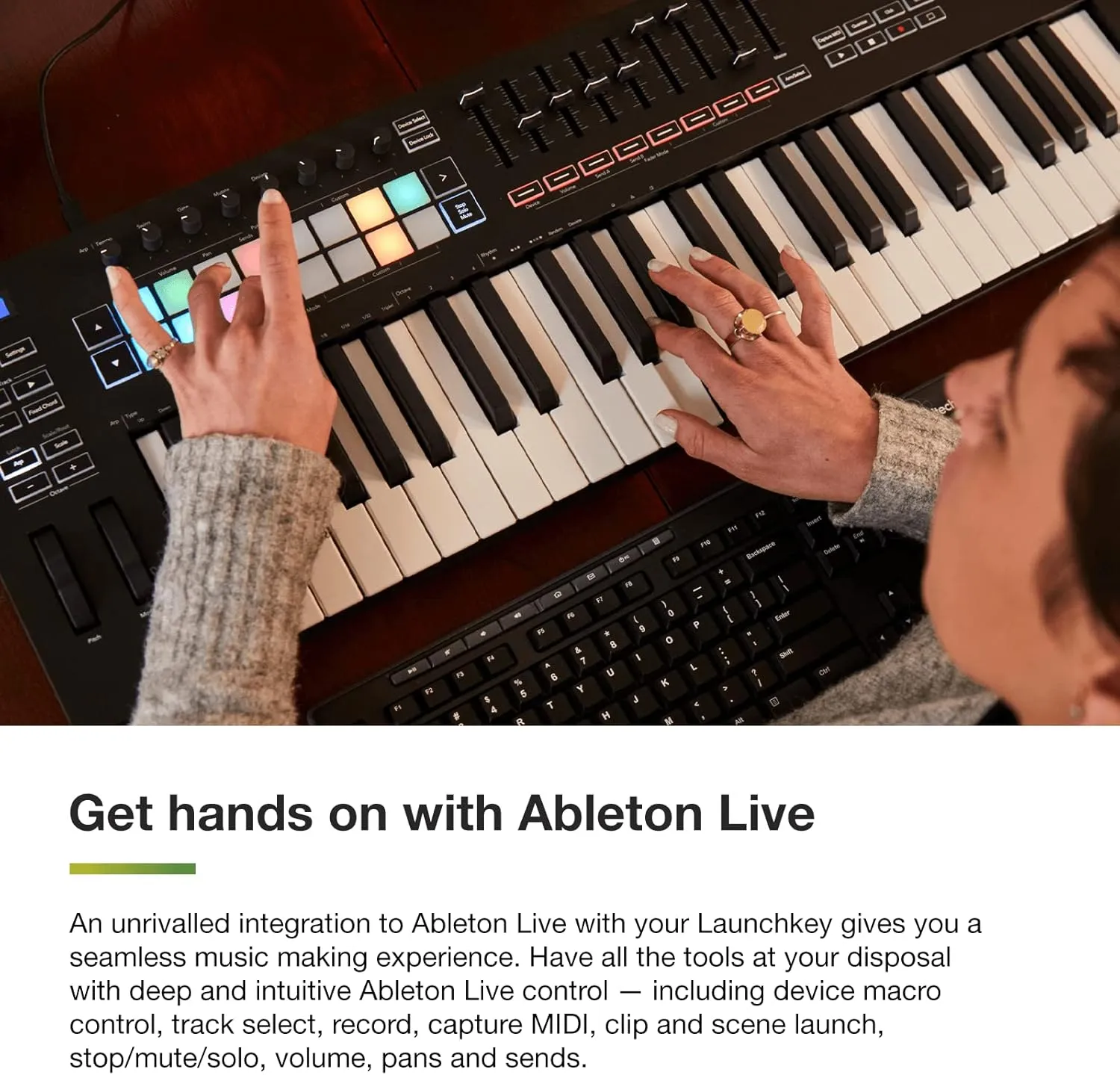 Novation Launchkey 25 [MK3] MIDI Keyboard Controller   Sony MDR7506 Professional Large Diaphragm Headphone Bundle