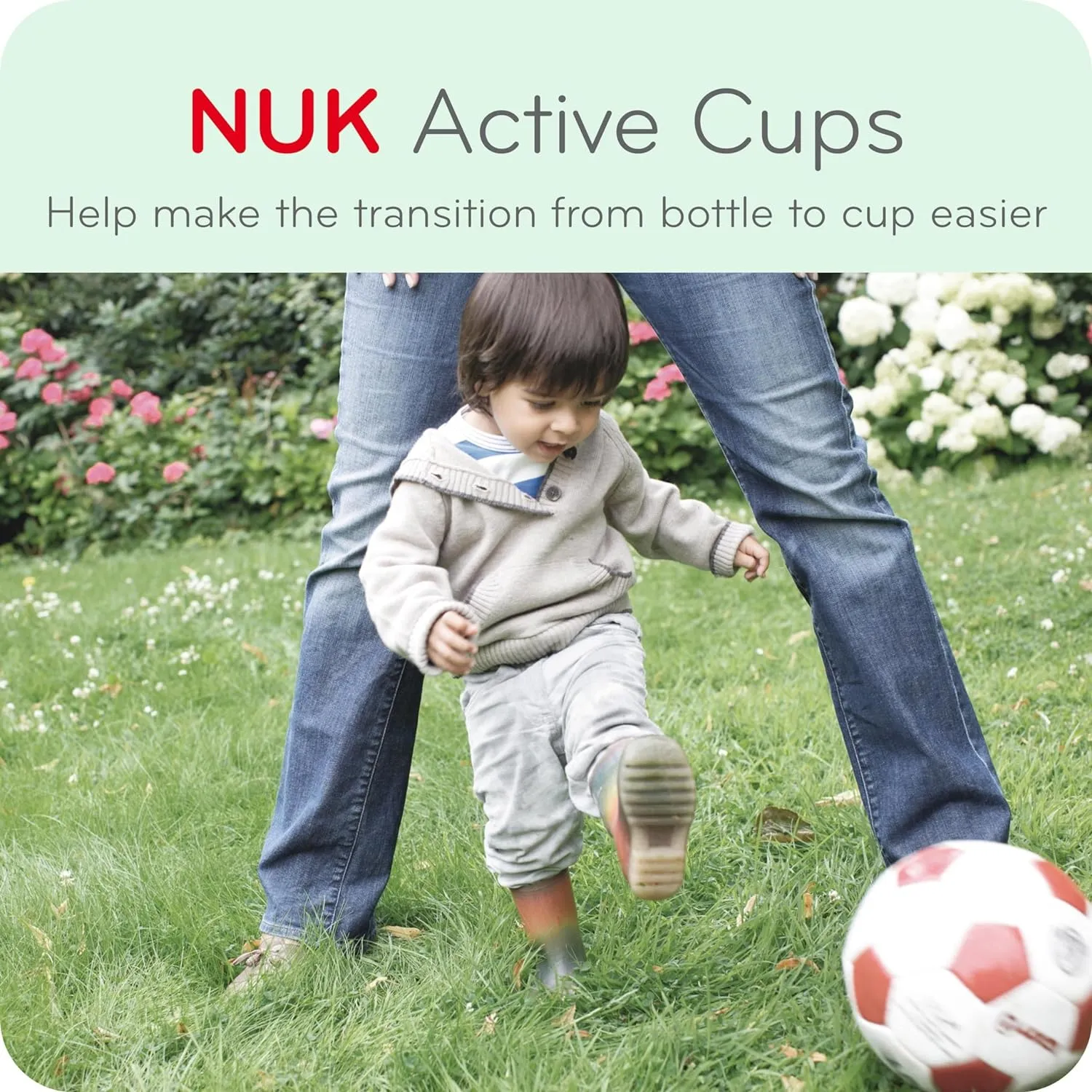 NUK Active Sippy Cup, 10 oz, 2 Pack, 8  Months, Blue