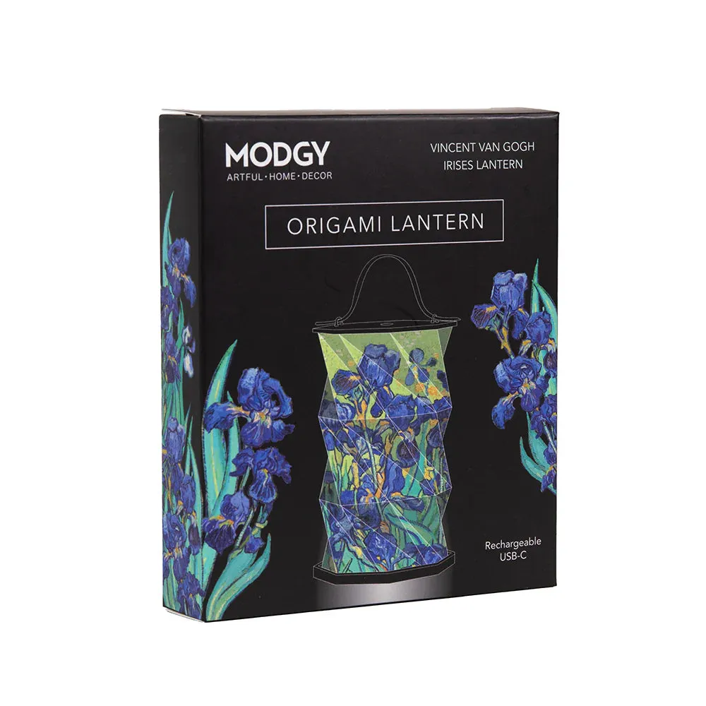 Origami Lantern - Van Gogh Irises