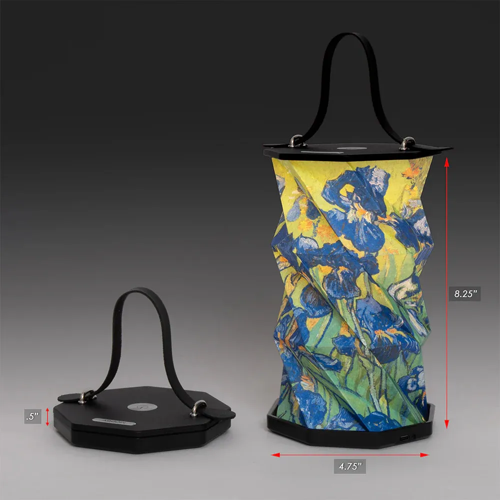 Origami Lantern - Van Gogh Irises