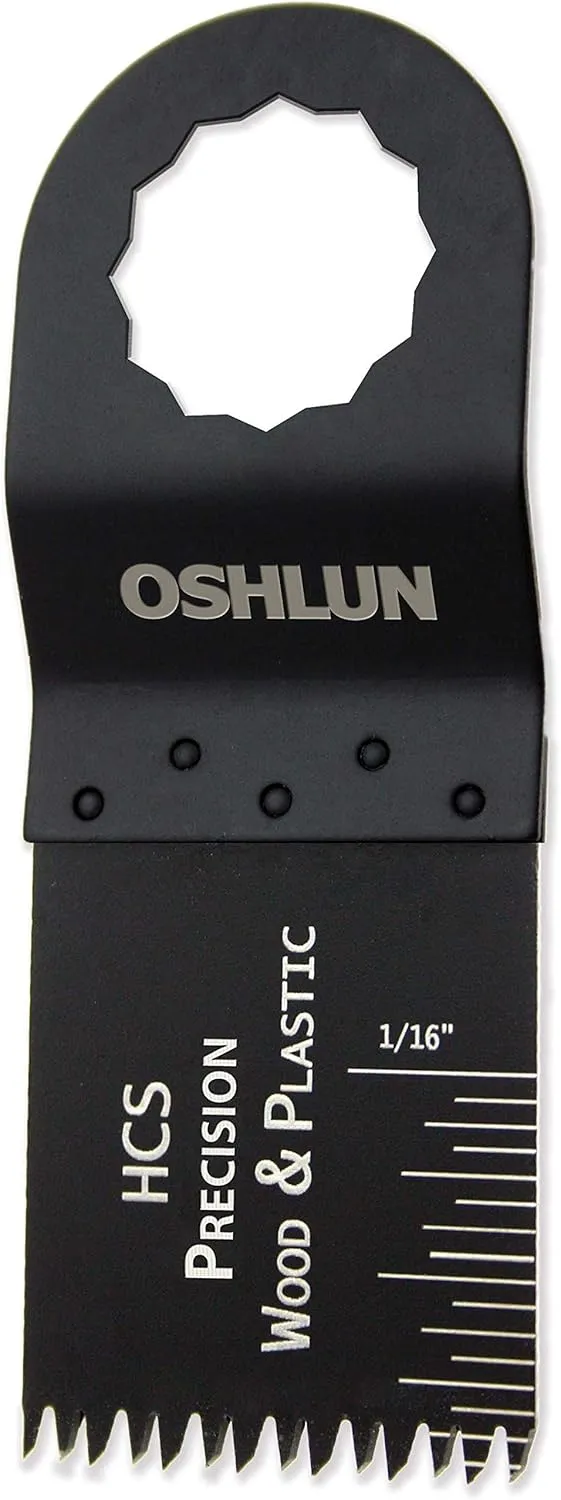 Oshlun MMS-1010 1-1/3-Inch Precision Japan HCS Oscillating Tool Blade for FEIN SuperCut and Festool Vecturo, 10-Pack