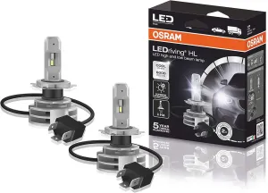 OSRAM LEDriving® HL Gen2, ≜H4, LED High/Low Beam Lamps, Off-road only, non ECE, Folding Carton box (2 units), white