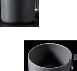 Outdoor camping water cup portable aluminum alloy lightweight coffee cup