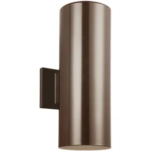 Outdoor Cylinders Bronze LED Outdoor Wall Lantern