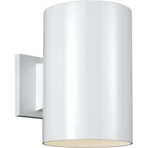 Outdoor Cylinders White LED Outdoor Wall Lantern