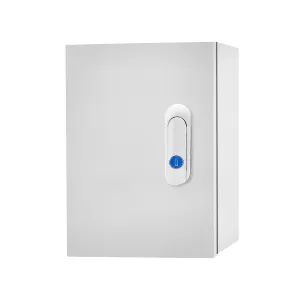 Outdoor Electrical Box 12 x 8 x 6''D NEMA 4X Enclosure Steel Box, Waterproof & Dustproof Outdoor/Indoor Lockable Electrical Junction Box, with Mounting Plate