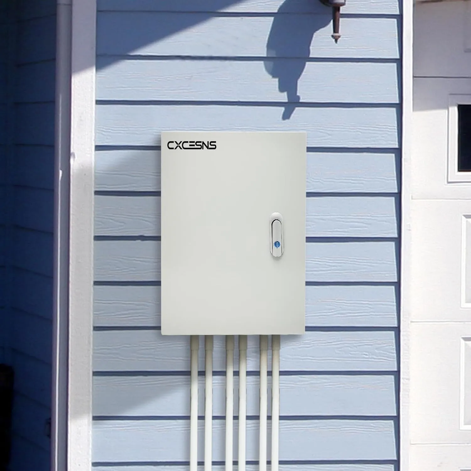 Outdoor Electrical Box 12 x 8 x 6''D NEMA 4X Enclosure Steel Box, Waterproof & Dustproof Outdoor/Indoor Lockable Electrical Junction Box, with Mounting Plate