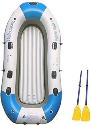 Outdoor Inflatable Kayak Water Sports 4 People Rubber Boat Wearable Fishing Boat Inflatable Boat Kayak Hovercraft Inflatable Boat