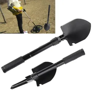 Outdoor Metal Detector Digger Digging Tool Gold Finder Folding Shovel Camp Spade