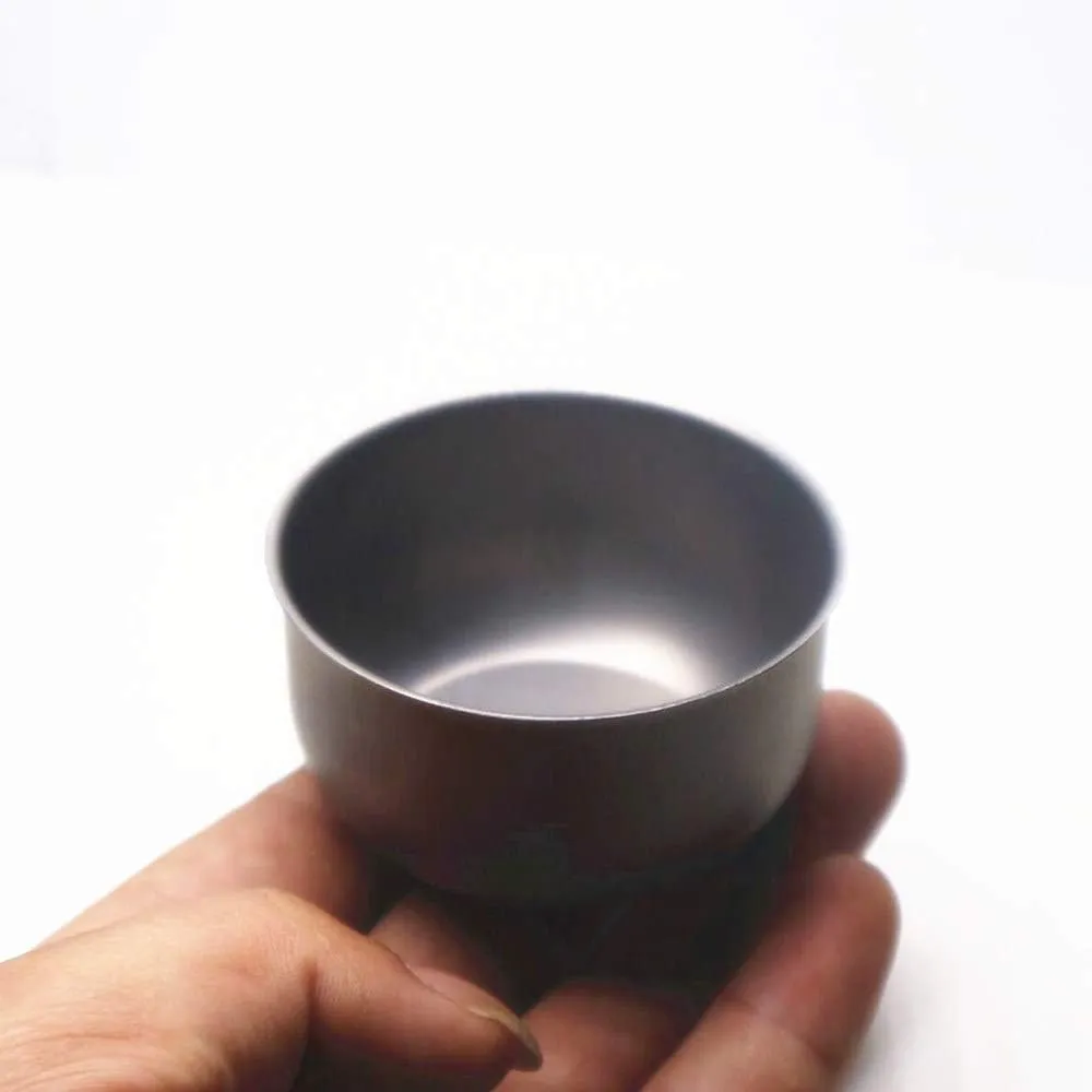 Outdoor Titanium Alloy Small Wine Glass 62ML Lightweight Portable Mini Teacup(3PCS)