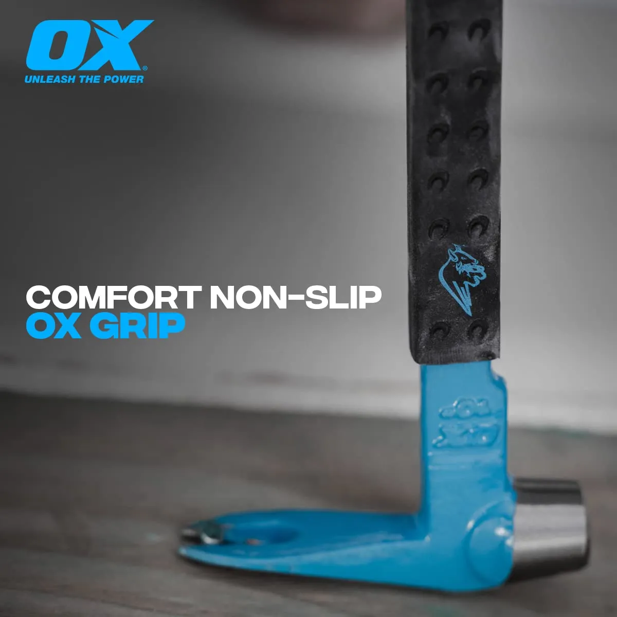 OX Tools OX-P083010 10" Cats Paw Pry Bar - Nail Puller Tool with Unique Hammer Head, Crowbar Rubber Grip, Polished Beveled Claws - Forged Steel Design for Strength and Durability