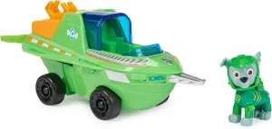 Paw Patrol Aqua Pups Rocky Transforming Sawfish Vehicle with Collectible Action Figure, Kids’ Toys for Ages 3 and up