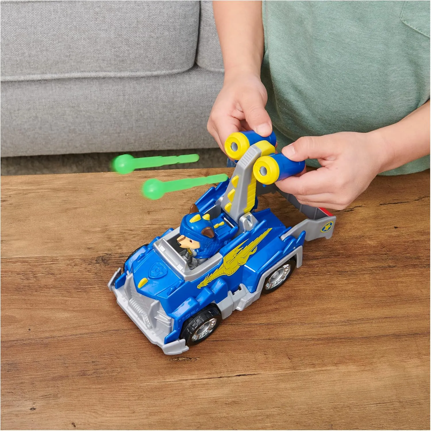 Paw Patrol, Rescue Knights Chase Transforming Toy Car with Collectible Action Figure, Kids Toys for Ages 3 and up