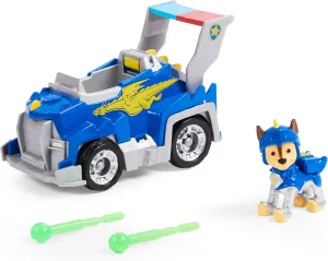 Paw Patrol, Rescue Knights Chase Transforming Toy Car with Collectible Action Figure, Kids Toys for Ages 3 and up