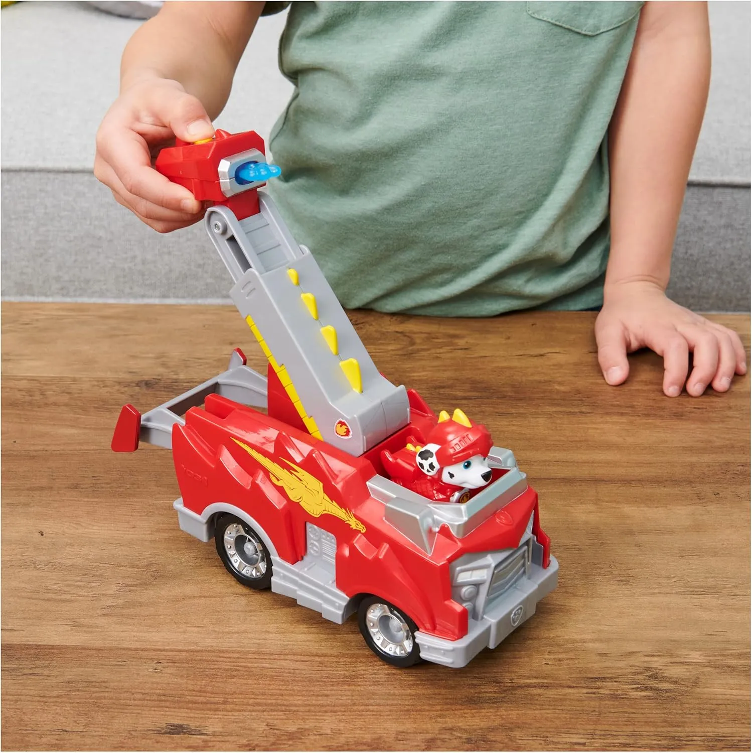 Paw Patrol, Rescue Knights Marshall Transforming Toy Car with Collectible Action Figure, Kids Toys for Ages 3 and up
