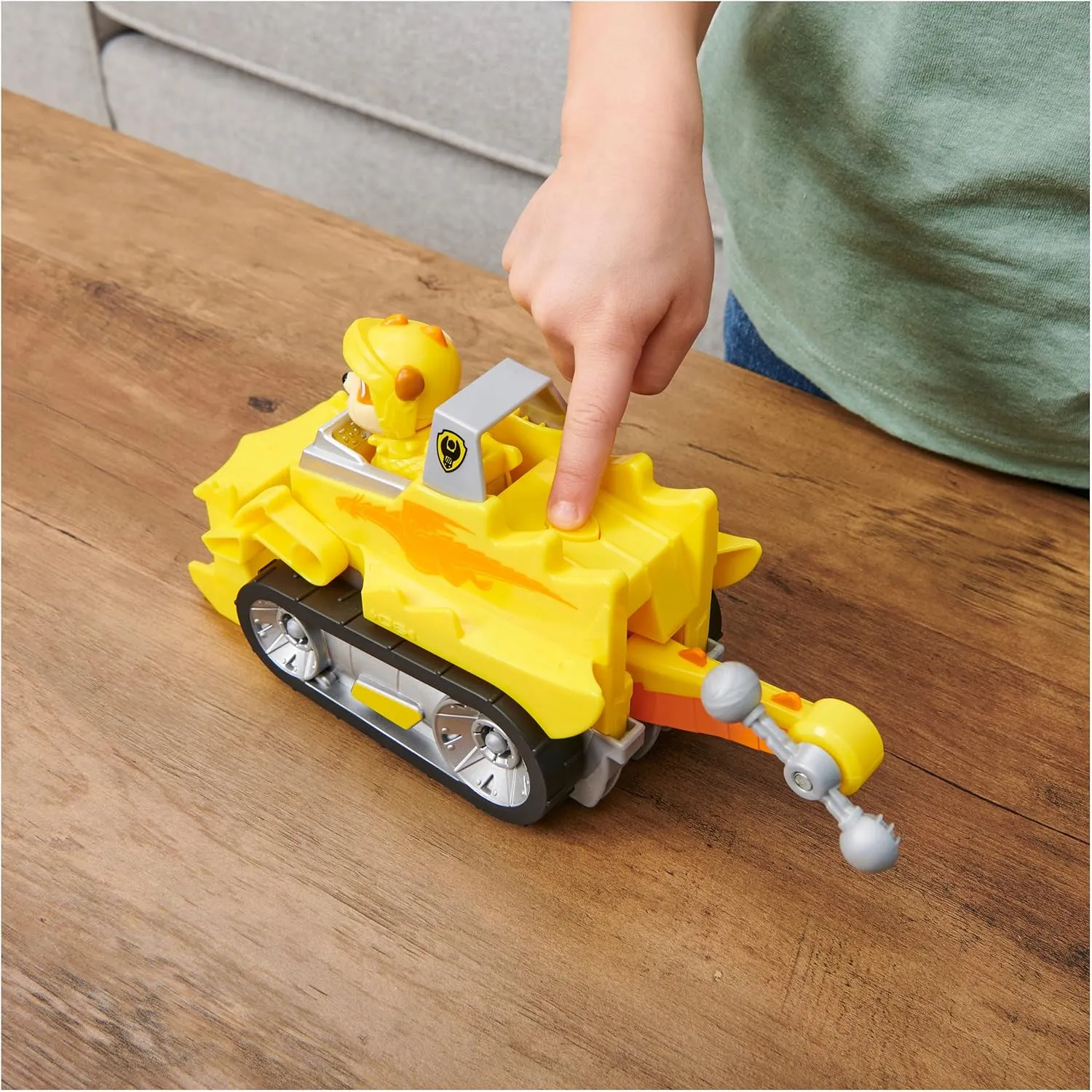 Paw Patrol, Rescue Knights Rubble Transforming Toy Car with Collectible Action Figure, Kids Toys for Ages 3 and up