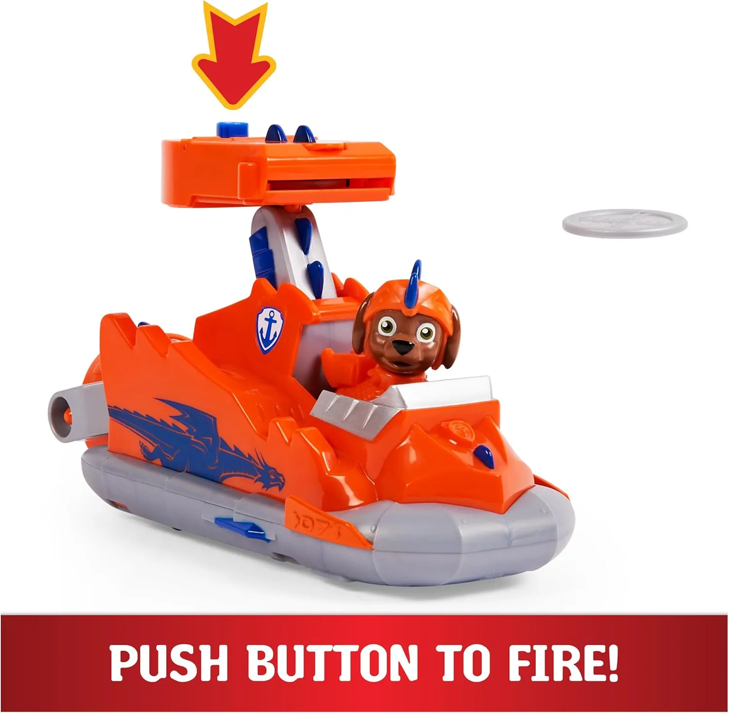 Paw Patrol, Rescue Knights Zuma Transforming Toy Car with Collectible Action Figure, Kids Toys for Ages 3 and up