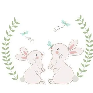Personalized Enamel Camp Cup - Classic Bunny