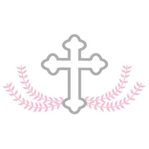 Personalized Enamel Camp Cup - Pink Cross