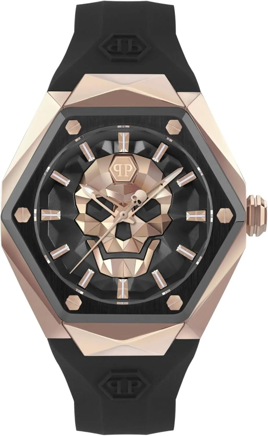 Philipp Plein Men's Watch Analogue Quartz The $Kull Spikes
