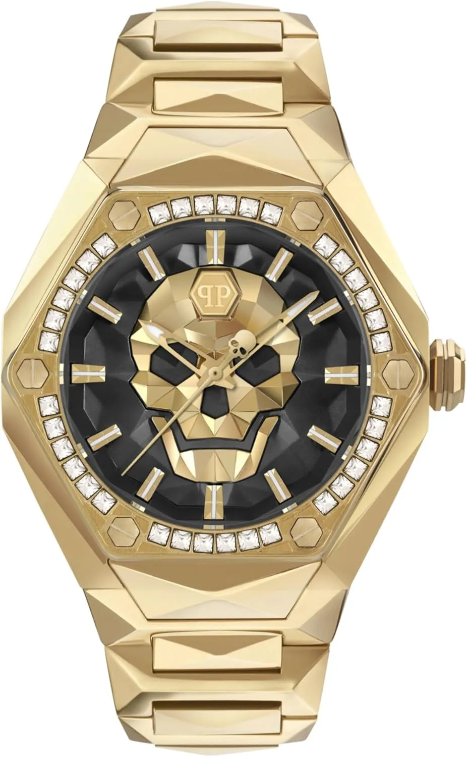 Philipp Plein Men's Watch Analogue Quartz The $Kull Spikes