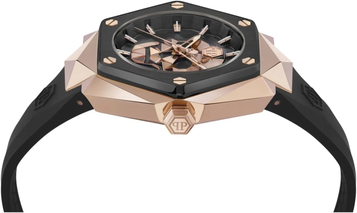 Philipp Plein Men's Watch Analogue Quartz The $Kull Spikes