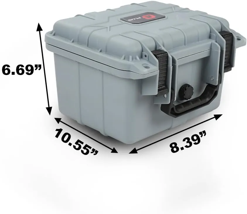 PIT66 Graded Card Storage Box, Compatible with BGS PSA SGC FGS Graded Sports Trading Cards, Deep Travel Size Waterproof Case Slab Holder & Protector, Grey